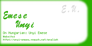 emese unyi business card